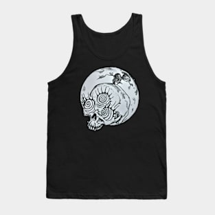 Mesmer-Eyelash Skull with Moon 2 Tank Top